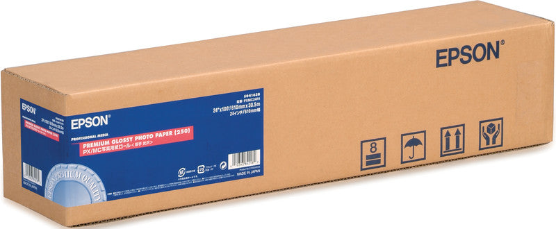 Epson Photo Premium Glossy Fotopapier – glänzend, 610 mm × 30,5 m, 260 g/m² – für Epson Stylus Pro-Serie