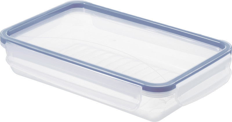 Rotho Kühlschrankdose Clic & Lock – 1 l – rechteckig – 23,9 × 5 × 16 cm – Kunststoff – transparent