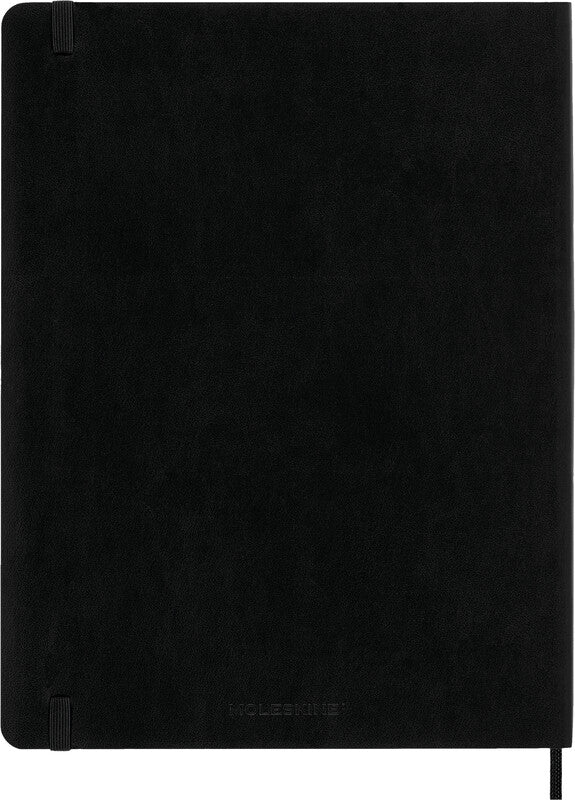 Moleskine Schüleragenda – 1 Woche/1 Seite, gebunden, 19 × 25 cm, 18 Monate Jul–Dez, Englisch, Schwarz, FSC
