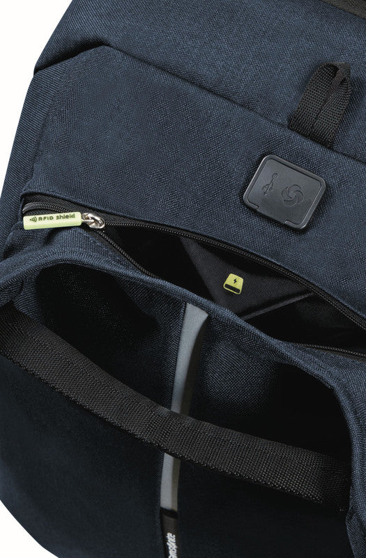 Samsonite Securipak Travel – Notebook-Rucksack – für 15,6" Notebook, 25,5/30 l, Nylon, Blau