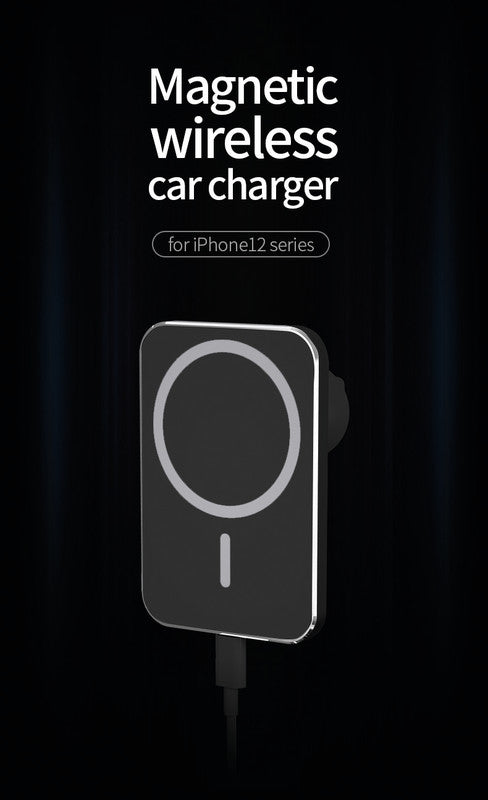 Kfz-Ladehalterung – MagSafe – Lüftungsschlitz – 7,5–15 W – für iPhone 12 – Schwarz