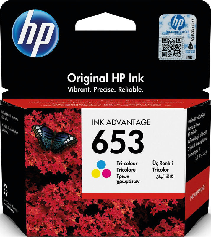 HP Tintenpatrone 653, Schwarz – für Inkjetdrucker/Multifunktionsgeräte