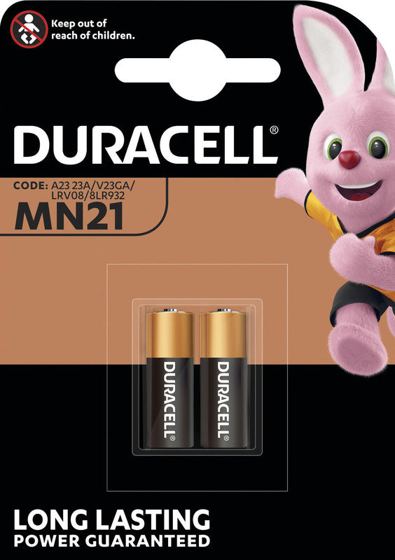 Duracell MN21 Akku 12 V 33 mAh 0,40 Wh Alkaline – für Schlüsselanhänger, Autoalarm, GPS-Tracker