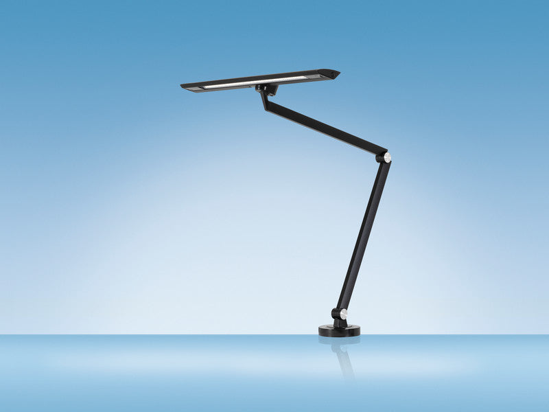 Hansa Zirkon Tischleuchte mit Klemmfuss – 5000 K neutralweiss, 650 lm, schwarz