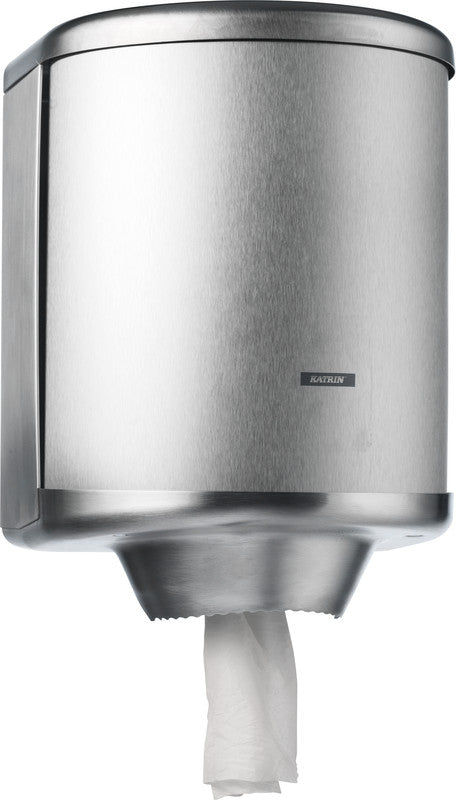 Katrin Handtuchrollenspender Edelstahl Silber – für Handtuchrollen mit/ohne Hülse – 261 × 365 × 261 mm
