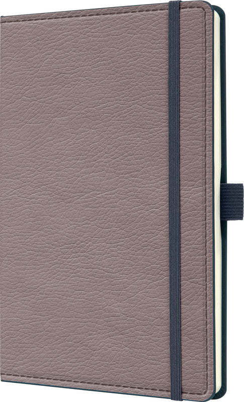 Sigel Notizbuch, 135 × 203 mm, Punktraster, Fadenheftung, 194 Seiten, 80 g/m² – Taupe