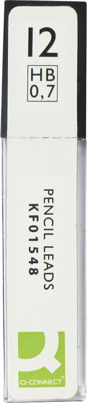 Q-CONNECT Bleistiftminen – Grau, 0,7 mm, HB, 12 Stk.