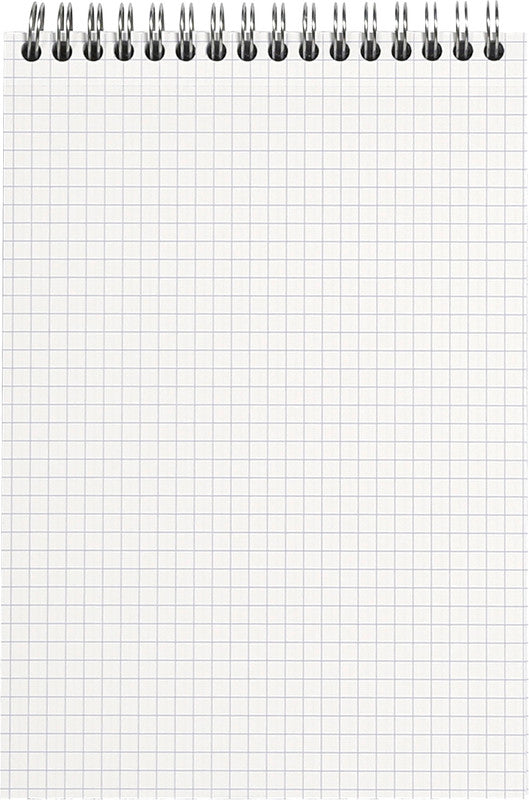 Clairefontaine Spiralblock A5, kariert 5 mm, Spiralbindung, Karton, 80 Blatt, 90 g/m² – farbig sortiert