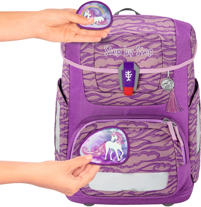 Step by Step Schulrucksack-Set CIRCLE – 5-teilig – Lovely Unicorn Nuala