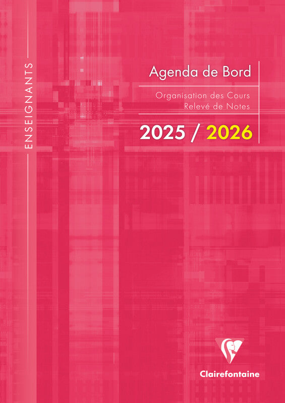 Clairefontaine Wochenplaner – 1 Woche/2 Seiten, geheftet, A4, Aug–Jul, 2025/2026, sortiert, PEFC