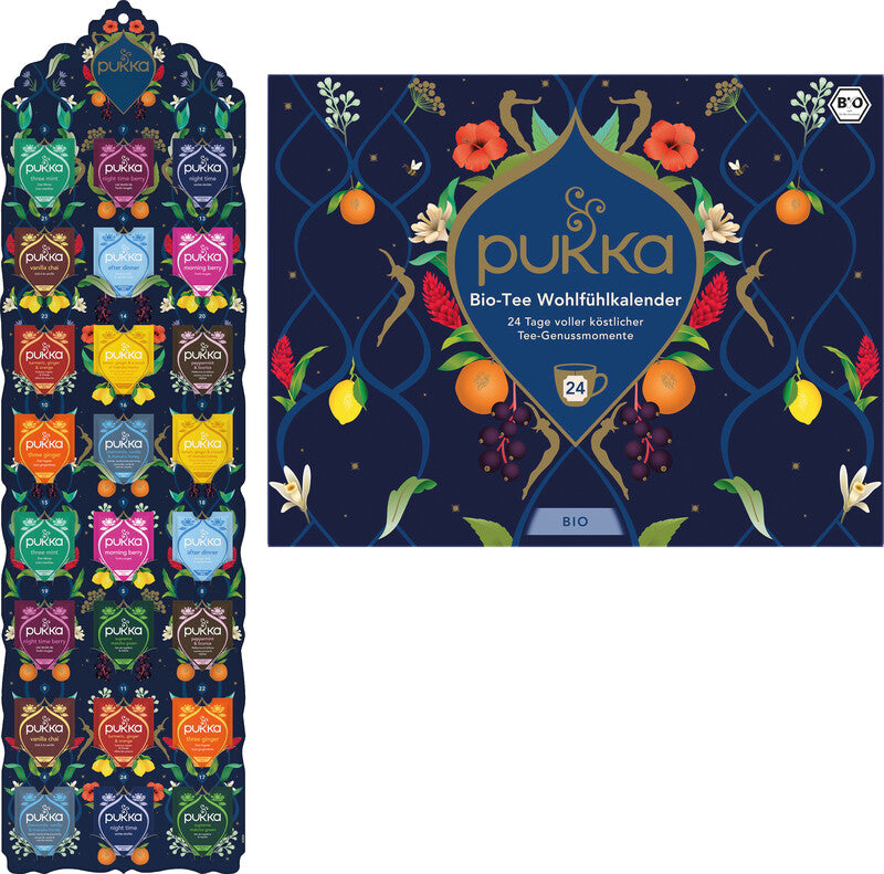 Pukka Adventskalender, 2025 – 24 Bio-Tees