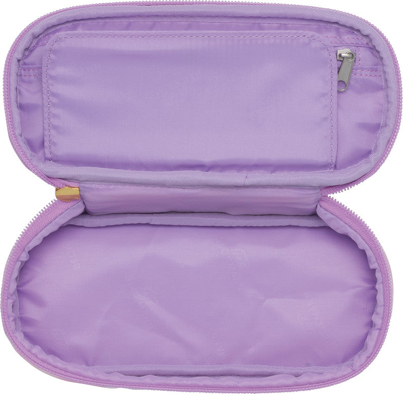 Beckmann Klassisches Schuletui, leer – Unicorn Princess Purple – Kunststoff – 22 × 5 × 10 cm