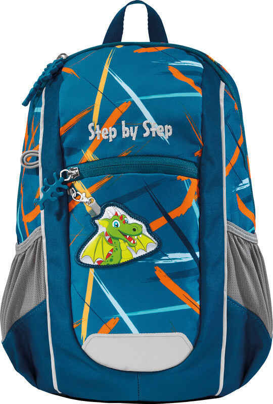 Step by Step Kindergartenrucksack MAXI – 2-teilig – Dragon Milo – 24,0×34,0×15,0 cm – recycelte Materialien