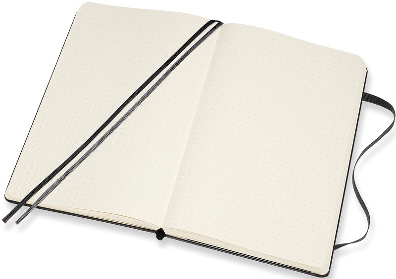 Moleskine Notizbuch Classic Collection, punktkariert, Leimbindung, Hardcover, 400 Seiten, 70 g/m² – schwarz