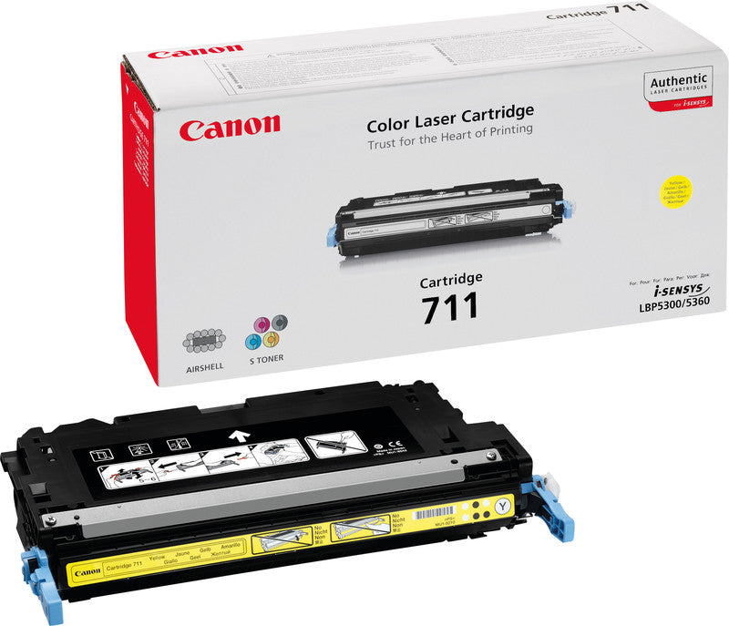 Canon Toner 711 – Gelb, 6000 Seiten