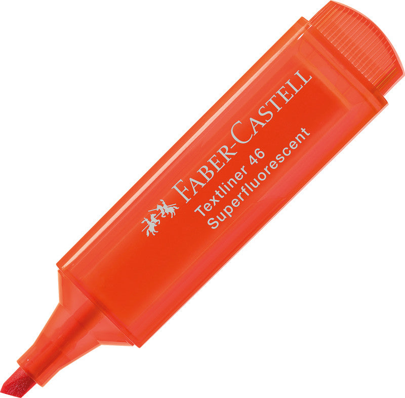 Faber-Castell Textmarker Orange – Keilspitze, 1–5 mm, nachfüllbar