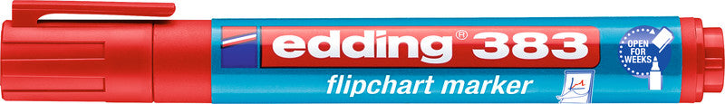 Edding Flipchart-Marker 383 – Keilspitze 1-5 mm – Rot – Nachfüllbar