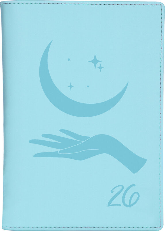 Biella Istanbul Agenda – 1 Monat/2 Seiten, geheftet, 10,6 × 15,3 cm, 15 Monate Okt–Dez, 2026, FSC