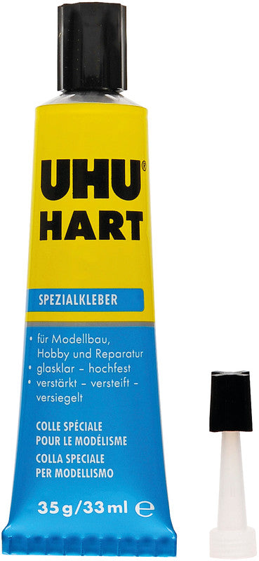 UHU Bastelkleber – 35 g – transparent – trocknet transparent, geruchsarm – zum Basteln
