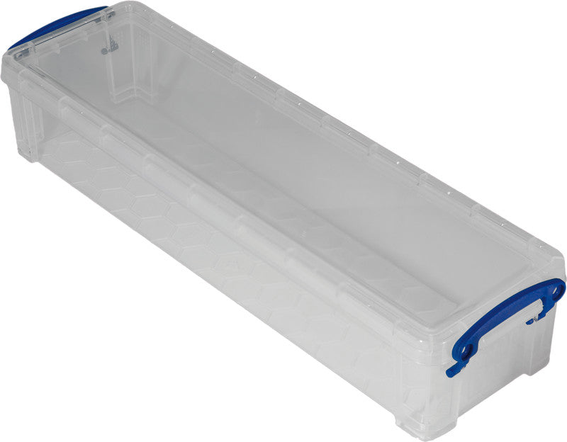Really Useful Boxes Ordnungsbox – Kunststoff, Transparent, 10 × 7 × 35,5 cm