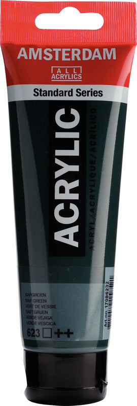 Royal Talens Amsterdam – Acrylic Standard – Acrylfarbe – Saftgrün, 120 ml