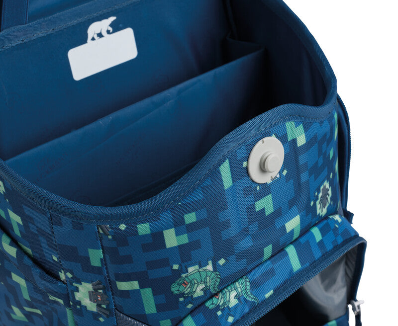 Beckmann Plus Air – Schulrucksack, Spider Escape, 20 l, 28×40,5×23 cm, mit Wendetasche