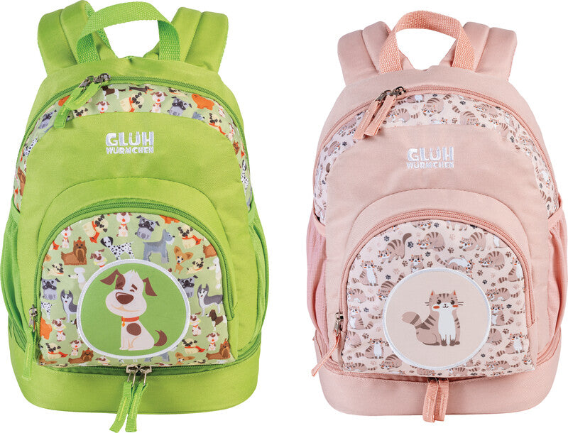 Glühwürmchen Kinderrucksack Nino – Katze, Altrosa