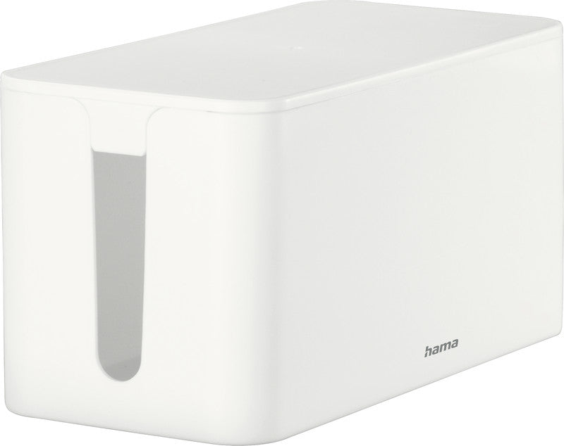 Hama Kabelbox – 230 × 118 × 115 mm, Kunststoff, Weiss, für Kabel bis Ø 15 mm