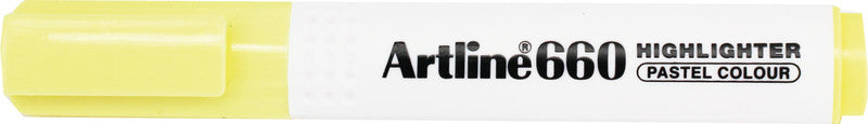 Artline 660 Pastell Textmarker Set 6 Farben – Keilspitze, 1–4 mm