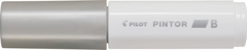 Pilot Pigment-Marker Pintor – Keilspitze 8 mm – Silber Metallic – Deckend