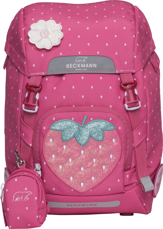 Beckmann Classic Schulrucksack 1st – Strawberry – 24.0×37.0×25.0 cm