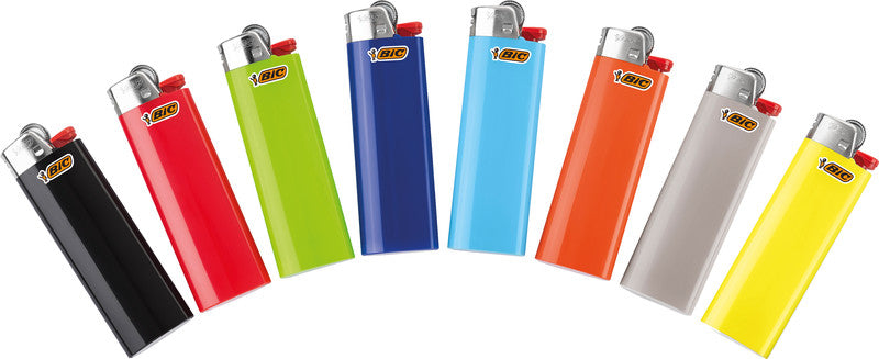 BIC Feuerzeug Maxi J26 – 8,2 cm – Kunststoff – Mehrfarbig