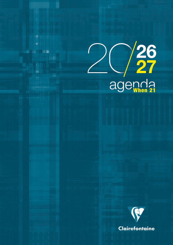 Clairefontaine When 21 Schüleragenda – 1 Woche/2 Seiten, gebunden, A4, Aug–Jul, mehrsprachig, PEFC