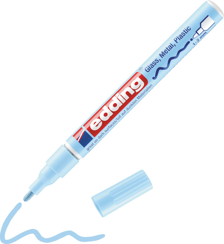 Edding Permanent Marker – blau, pink, gelb, 3er Set