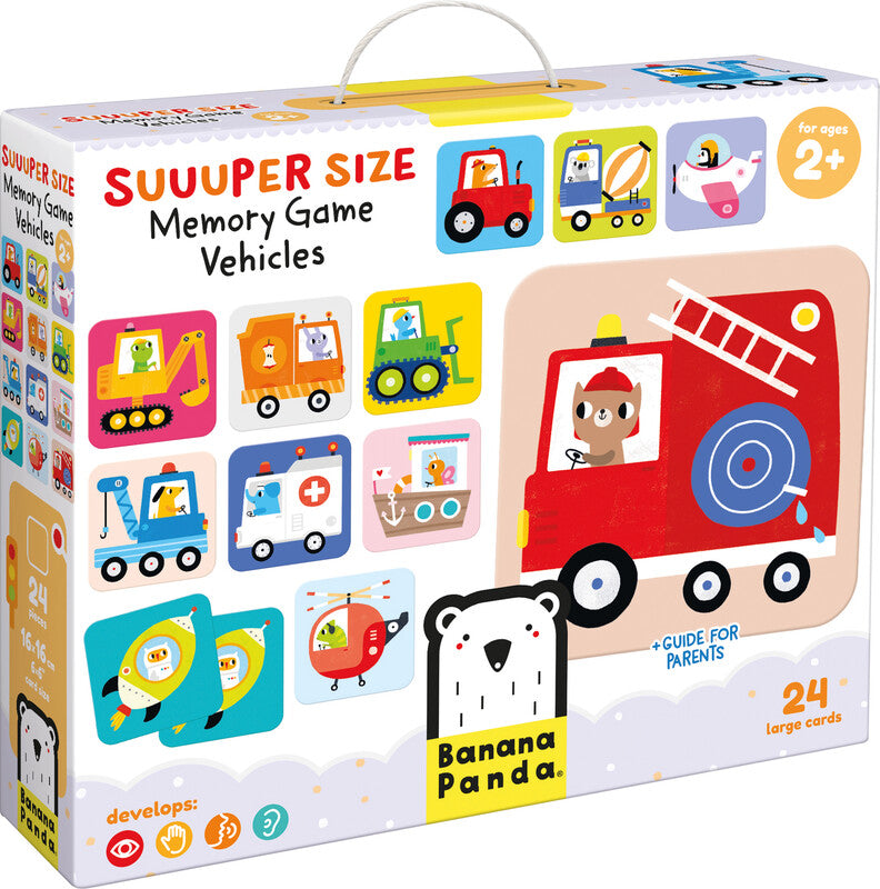 Banana panda Suuuper Size Memory Spiel – Kartenspiel, für 2 oder mehr Spieler, ab 2 Jahren
