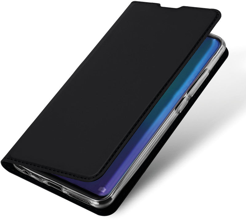 Dux Ducis Booklet-Hülle – für Huawei P30 – schwarz – Kunstleder – mit Kartenfach, Magnetverschluss