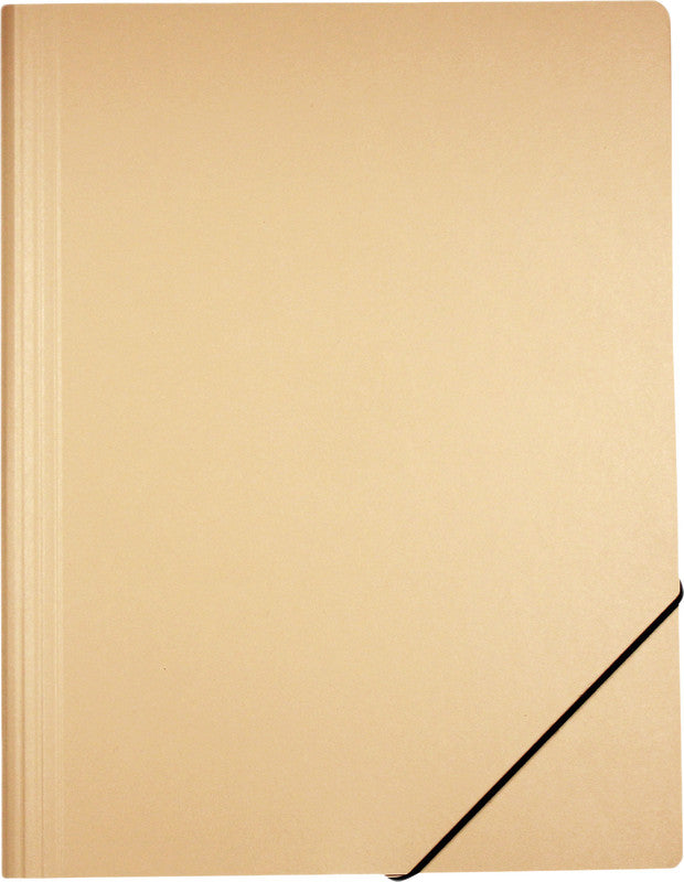 EROLA Sammelmappe für A4, Karton, Chamois, mit Gummizug