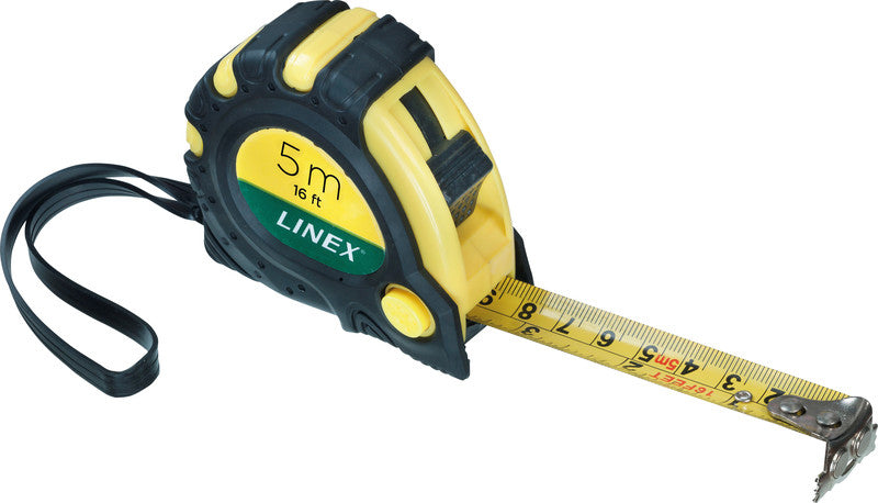 Linex Kunststoff, gelb/schwarz, inkl. Gürtelclip & Handschlaufe, 1 Stk.