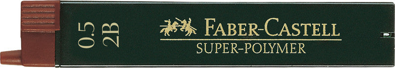 Faber-Castell Bleistiftminen – Grau, 0,5 mm, 12 Stk.