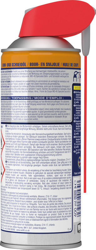 WD-40 Specialist Öl-Mehrzweck-Schmierstoffspray – transparent, Korrosionsschutz, Spraydose, 400 ml – für Metall