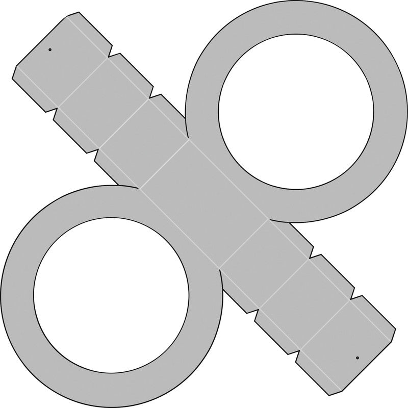 Folia Laternen-Rohlinge – farbig sortiert – Ø 190 × 115 mm, 5 Stück