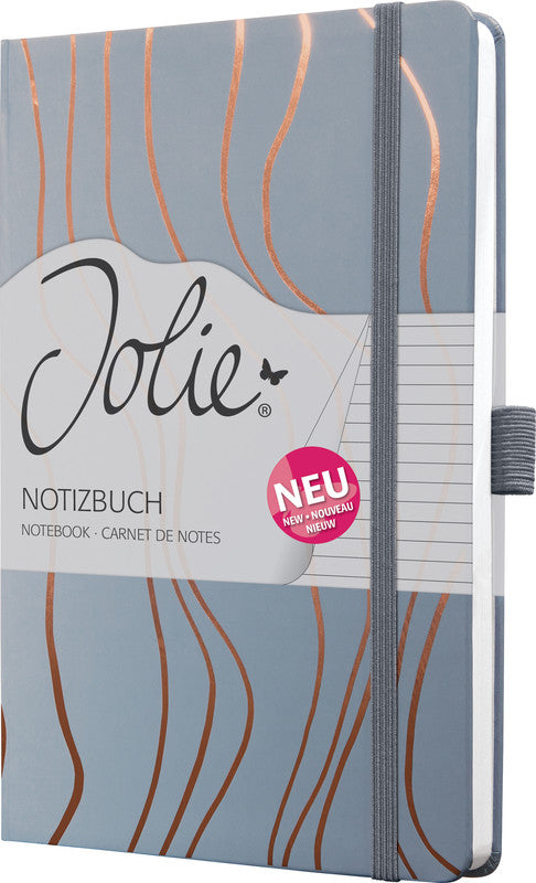 Sigel Notizbuch A5, liniert, Fadenheftung, Hardcover, 174 Seiten, perforiert, 80 g/m² – mehrfarbig