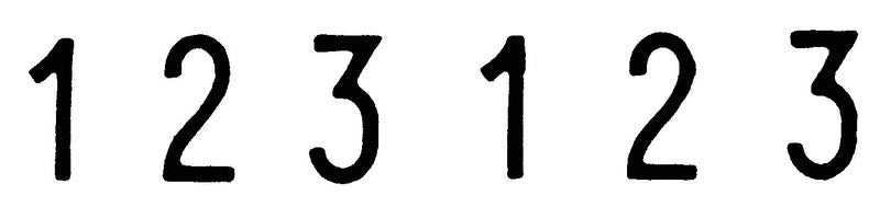 Trodat Motivstempel – Motiv: Zahlen (6-stellig), Metall, 28 × 5 mm, ohne Kissen