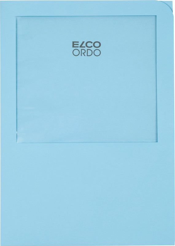 Elco Sichtmappe A4 – Blau, Papier, 100er-Pack