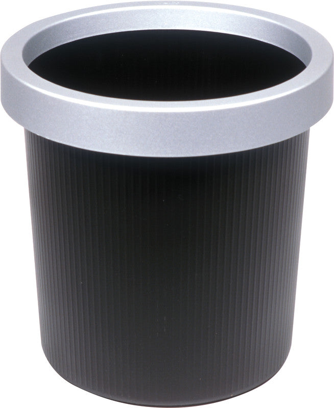 Helit Papierkorbring the Olympic – Ø 310–320 mm – Kunststoff, Silber