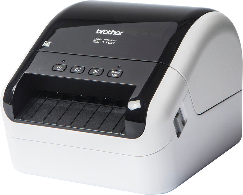 Brother QL-1100c – Etikettendrucker, Thermodirekt, für DK-Rollen bis 101,6 mm, Auto-Cutter, USB, 300 dpi