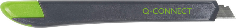 Q-CONNECT Cutter – 9 mm, Klingenarretierung, für Linkshänder geeignet, inkl. 1 Klinge