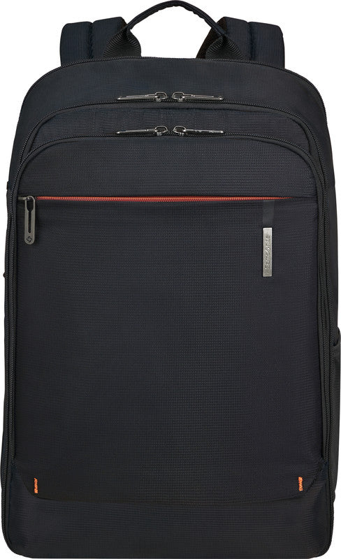 Samsonite Network 4 Notebook-Rucksack – 25 l, Aufsteckfunktion, Recyceltes PET (rPET), Schwarz