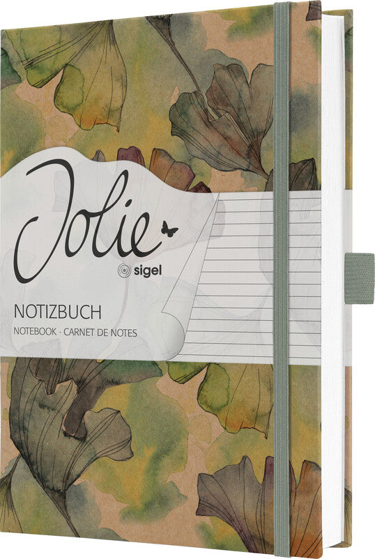Sigel Notizbuch JOLIE Pure, A5, liniert, Fadenheftung, Hardcover, 192 Seiten – mehrfarbig