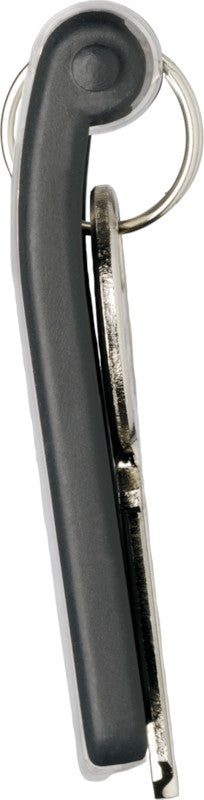 Durable Schlüsselschild Key Clip – schwarz, Kunststoff, B 24 × H 68 × T 15 mm, 6 Stk. – für Key Box Code 36